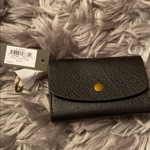 Card case/ change purse black fossil